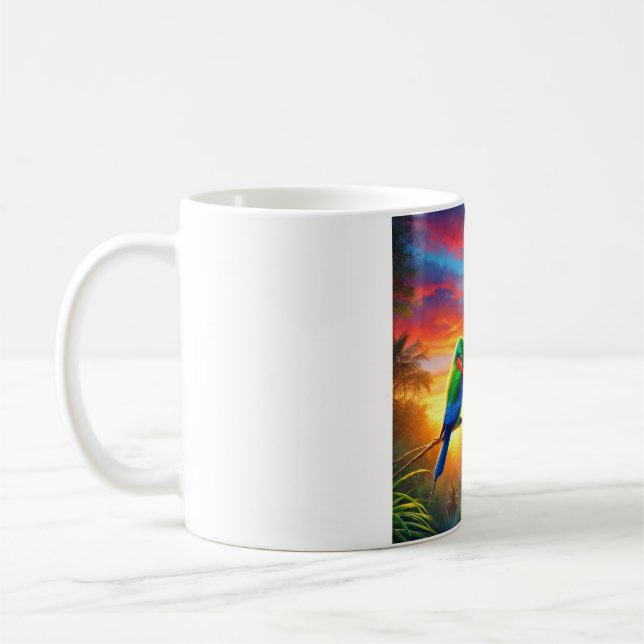 Mug "Amour en vol : Oiseaux d'affection Mug" (Gauche)