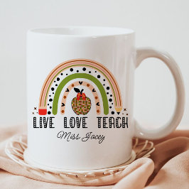 Mug Amour Enseigner Inspirer Rainbow Appréciation de l