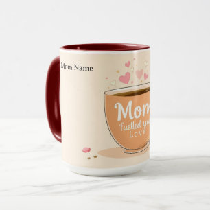 Mug Amour et Café pour Maman Cadeau Élégant