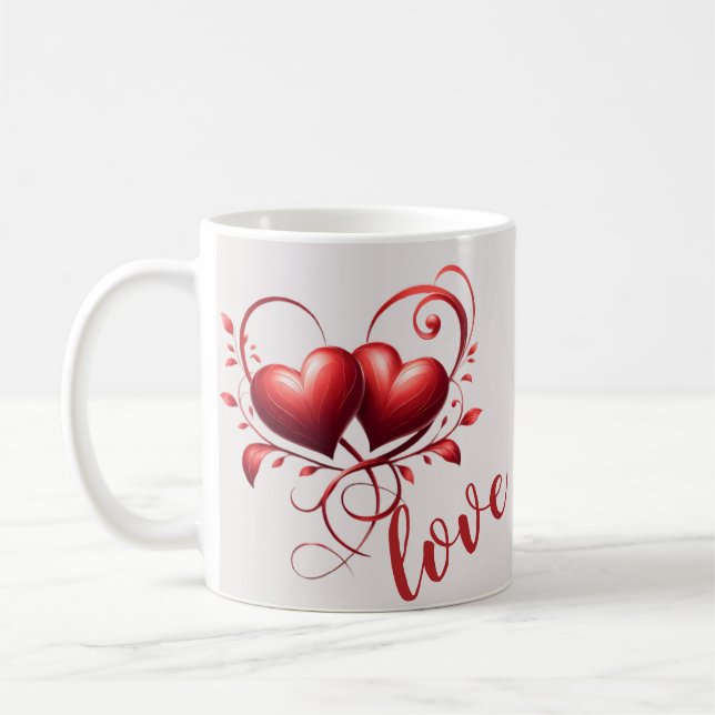 Mug Amour et Coeurs (Gauche)