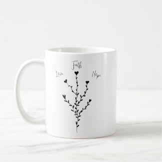 Mug Amour foi espoir en blanc