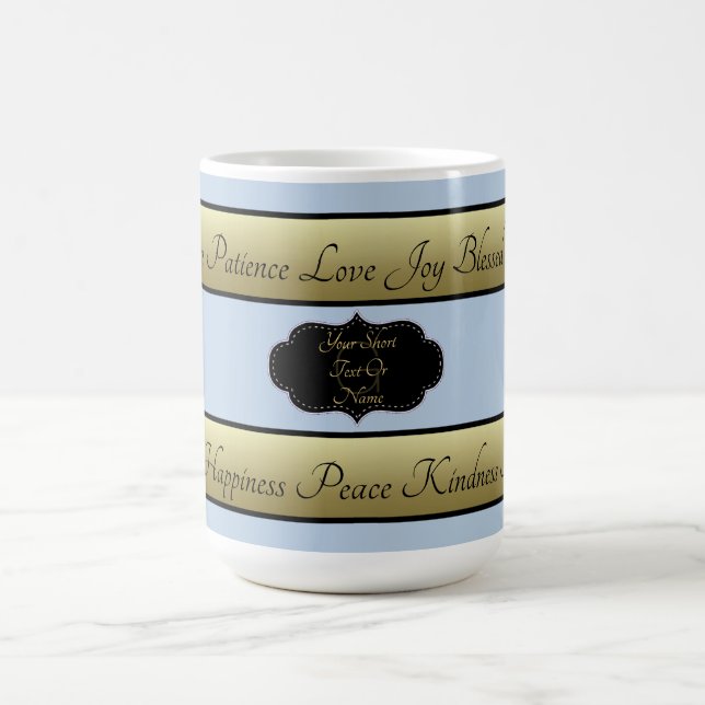 Mug Amour Joie Paix Bonheur Patience Bonté Bonté (Centre)