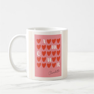 Mug Amour moderne Coeur Saint Valentin Cadeaux mignons