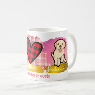 Mug Amour Paix Labrador Retriever Saint Valentin Chien