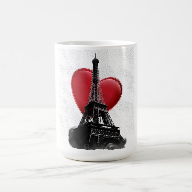 Mug Amour Paris Coeur Rouge Tour Eiffel (Centre)