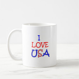 Mug Amour patriotique Etats-Unis d'I
