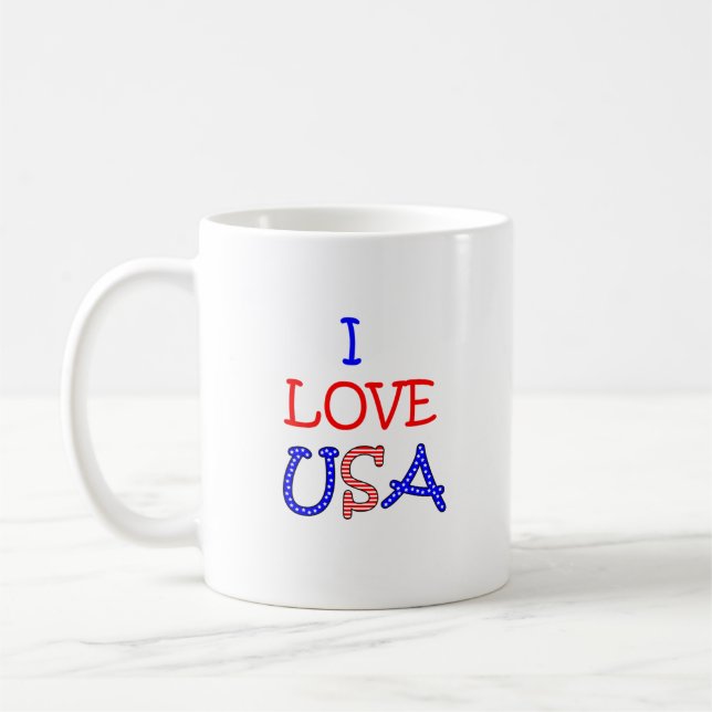 Mug Amour patriotique Etats-Unis d'I (Gauche)