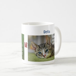 Mug Amour Patte 2 Photos Noms Chats Moderne Nouveau An