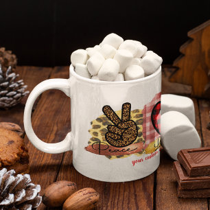 Mug Amour personnalisé Paix Bichon de la Saint-Valenti