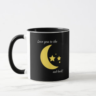 Mug Amour pour vous jusqu'à la lune et retour Minimali
