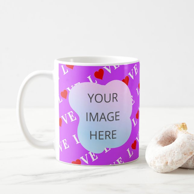 Mug AMOUR pourpre (Avec donut)