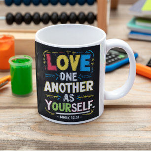 Mug Amour radiant : Embrassez les autres comme vous ch