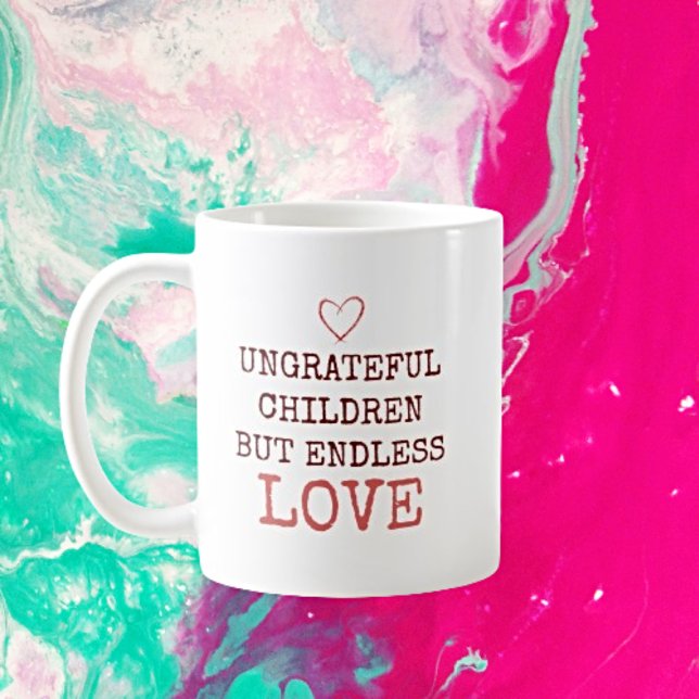 Mug Amour sans fin - Enfants ingrats personnalisés (Créateur téléchargé)