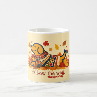 Mug Amoureux de chiens mignons en automne