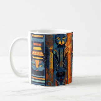 Mug Amoureux de les chats Art géométrique gothique