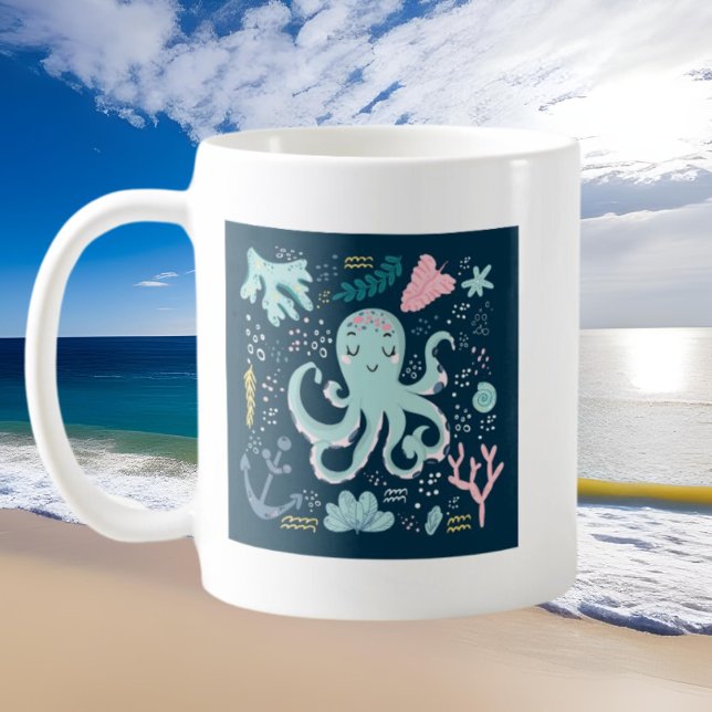 Mug amoureux de poulpe de mer (Créateur téléchargé)