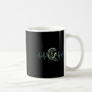 Mug Amoureux de surf Battement de cœur Planches de sur