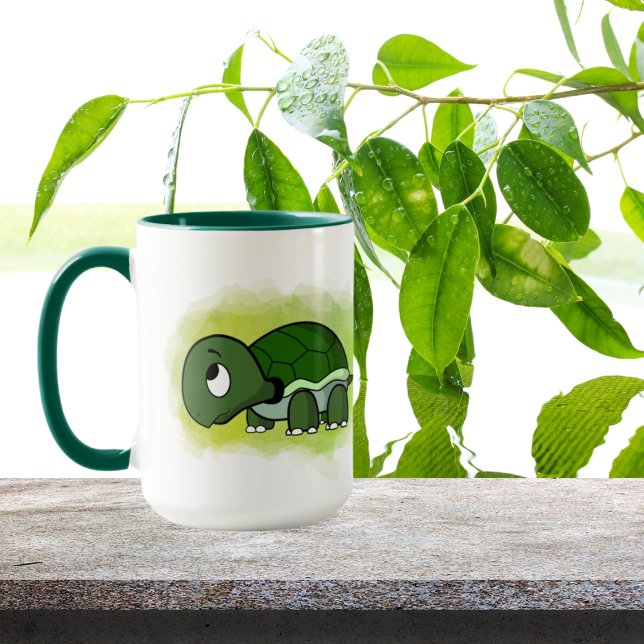 Mug amoureux de tortues mignons ajoutez du texte  (Créateur téléchargé)