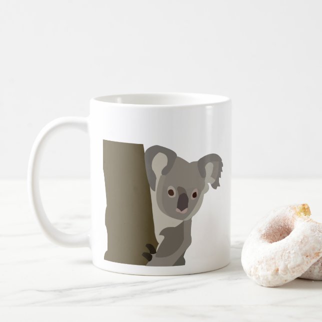 Mug Amoureux des animaux de Koala Bear (Avec donut)