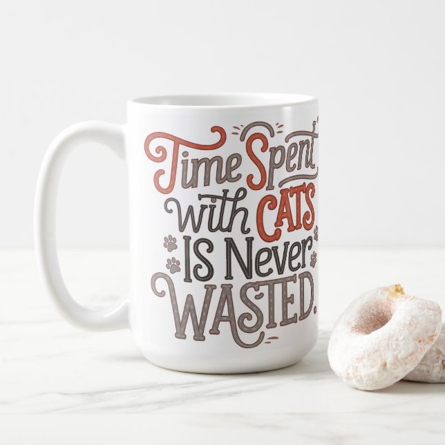 Mug Amoureux des chats de la fête des mères (Avec donut)