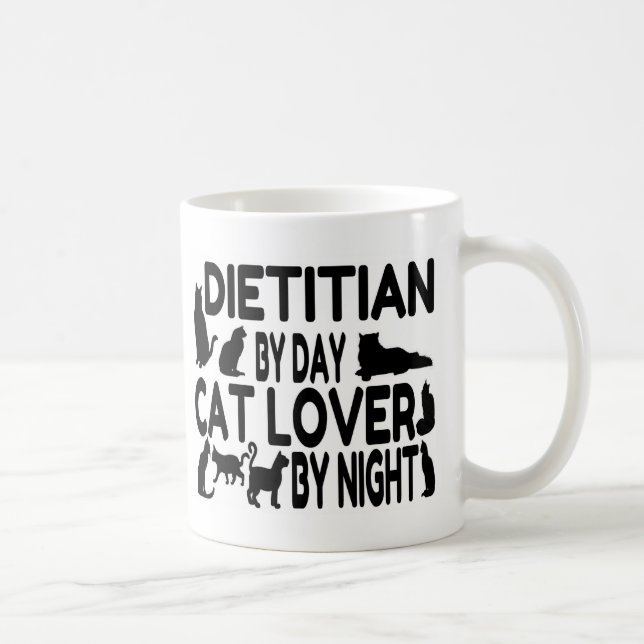 Mug Amoureux des chats diététiste (Droite)
