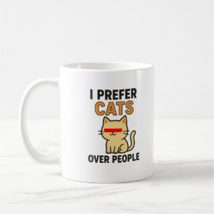 Mug Amoureux des chats drôle