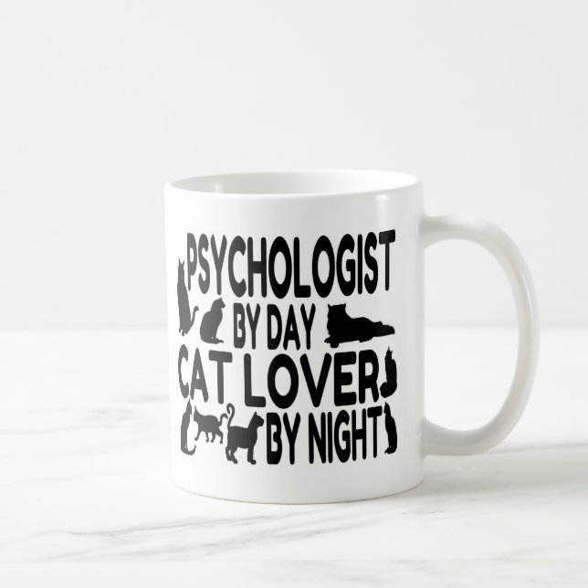 Mug Amoureux des chats psychologue (Droite)