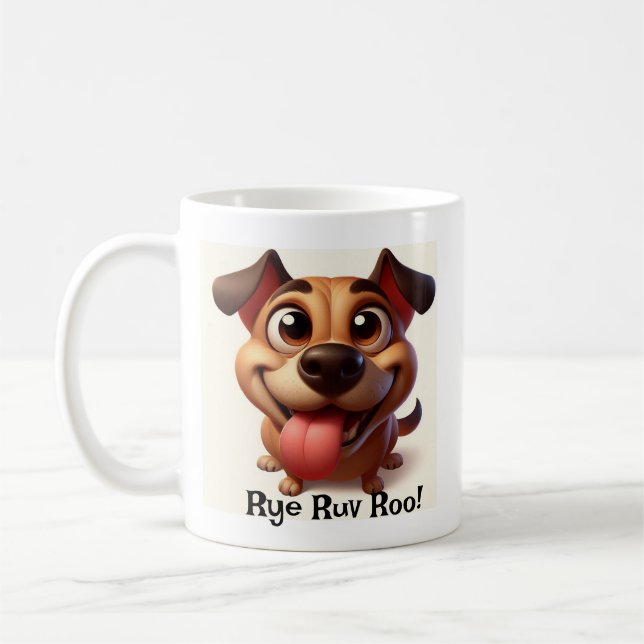 Mug Amoureux des chiens Aimer Chien (Gauche)