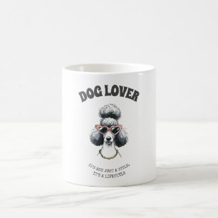 Mug Amoureux des chiens personnalisé - Poodle drôl