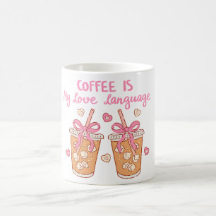 Mug Amoureux du Café Féminin et Mignon
