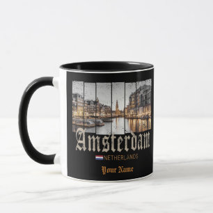 Mug Amsterdam Pays-Bas Holland souvenir vintage