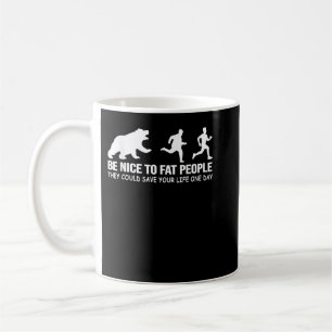 Mug Amusant Adulte Coureur Humour Gens Gras Avec Bear 