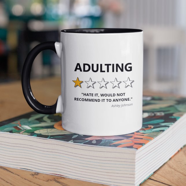 Mug Amusant Adulte Ne Recommanderait Pas (Créateur téléchargé)