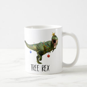 Mug Amusant arbre de Noël Rex Dinosaur Eléphant blanc