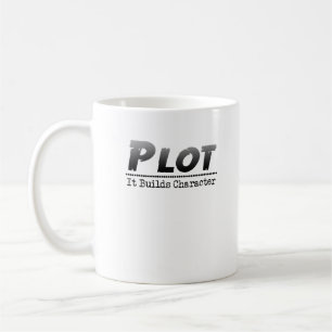 Mug Amusant auteur écrivain Pun Plot It Builder