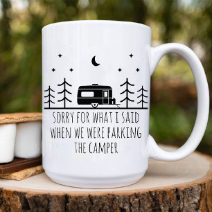 Mug Amusant Camping Lover Mari minimaliste Nom
