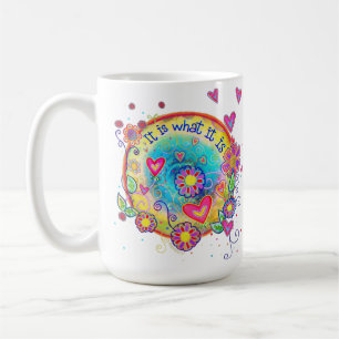 Mug Amusant C'est ce qu'il est Cité Coeur Floral