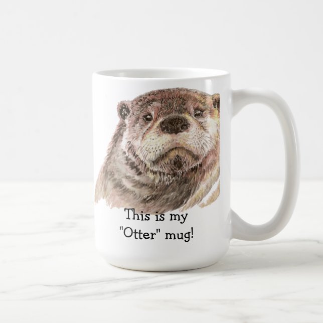 Mug Amusant C'est mon "Otter" Mug, mignon Humour anima (Droite)