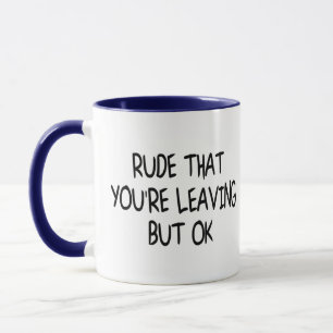 Mug Amusant Coworker Quitter Adieu Adieu