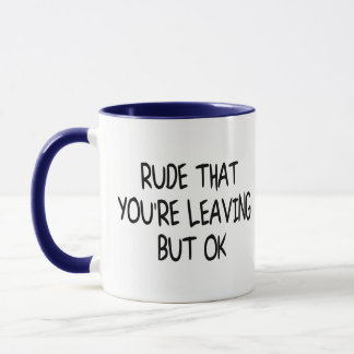 Mug Amusant Coworker Quitter Adieu Adieu