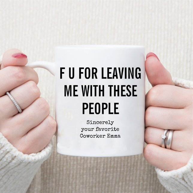 Mug Amusant Coworker S'Éloigner / Café Humour De Burea (Funny Coworker Going Away / Office Humor Coffee Mug)