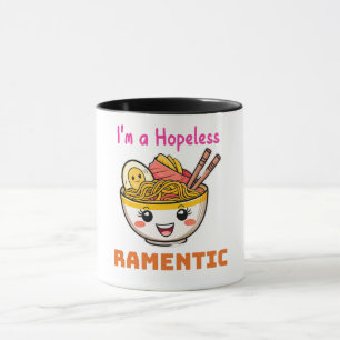 Mug Amusant Cute Kawaii Ramen nouilles japonaises Love