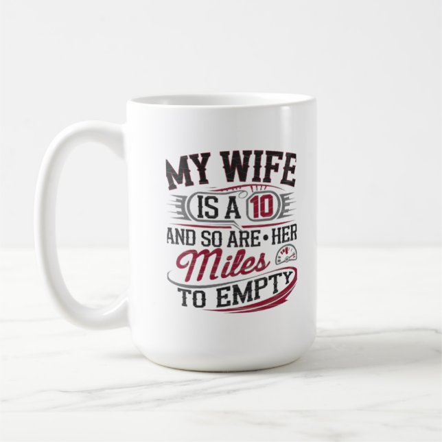 Mug Amusant de voiture Anniversaire Tee pour les coupl (Gauche)