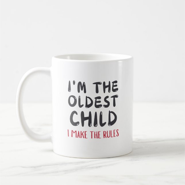 Mug Amusant Enfant Âgé Je Fais Les Règles (Gauche)