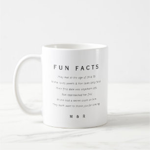 Mug Amusant, faits amusants minimaliste mariage