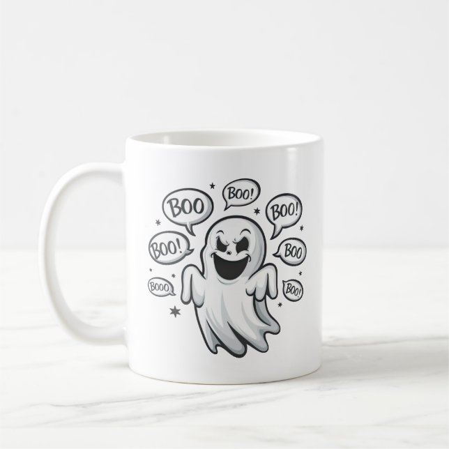 Mug Amusant fantôme de Boo (Gauche)