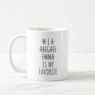 Mug Amusant Favori Mug, cadeau de Noël pour maman,