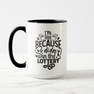 Mug Amusant gagnant loterie bang de bureau