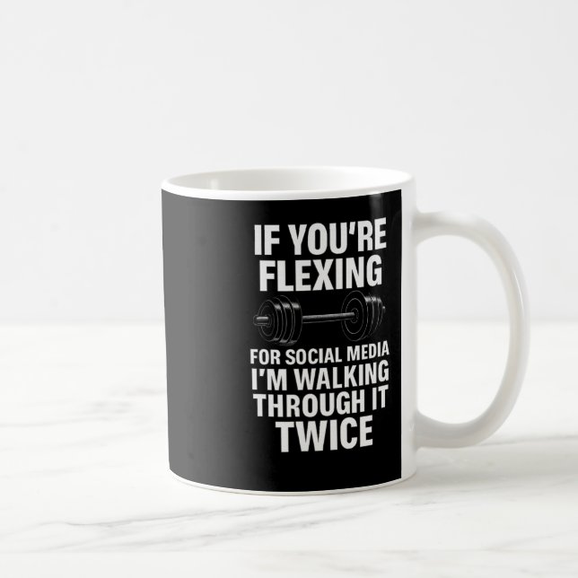Mug Amusant Gym Flexing Workout Bodybuilding 2 (Droite)