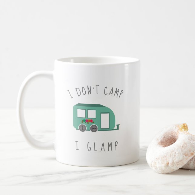 Mug Amusant je n'ai pas campé le 1er (Avec donut)